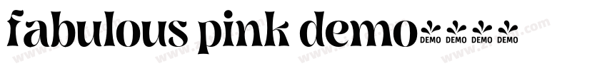 fabulous pink demo字体转换